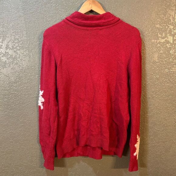 Christopher & Banks Women’s Medium Ugly Christmas Red Sweater - Picture 3 of 8